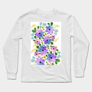 purple flowers Long Sleeve T-Shirt